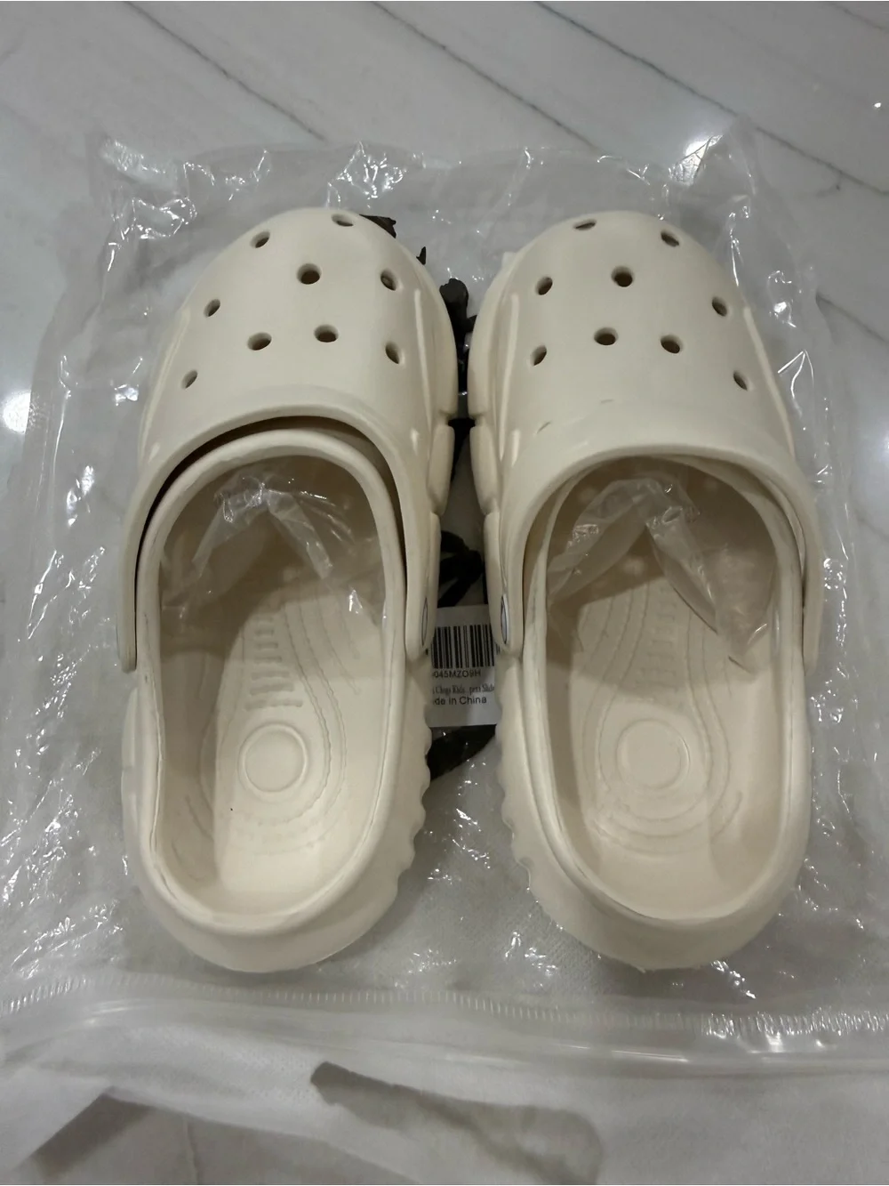 Kids White Comfort Slip-On Clogs